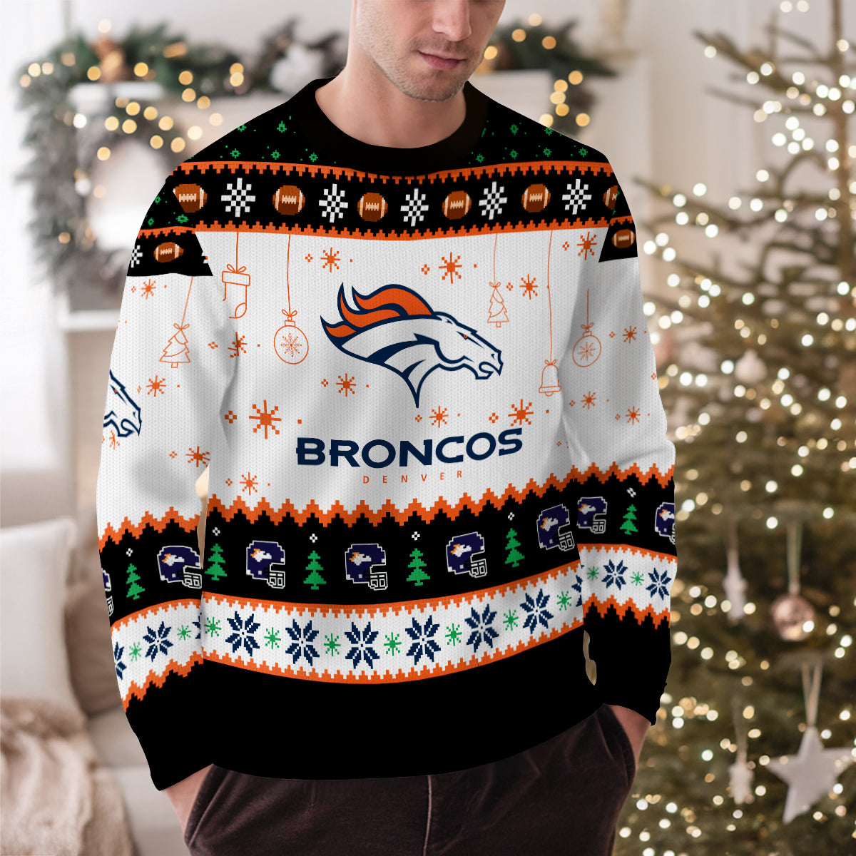 Denver Broncos Premium Ugly Christmas Sweater New Collection AZHGUSW000053