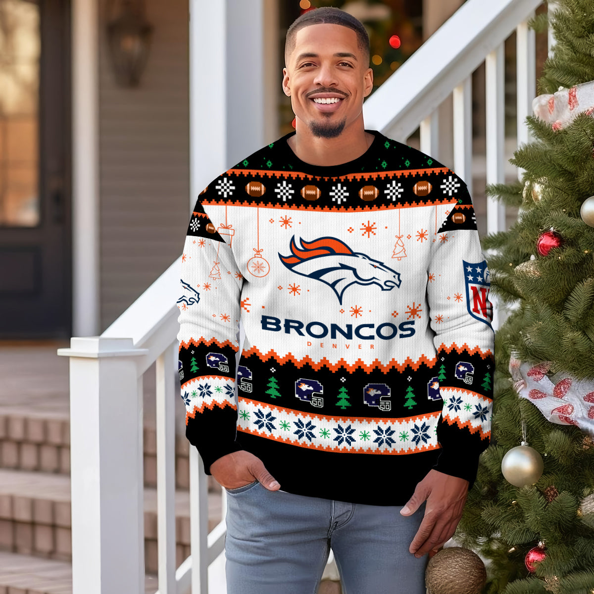Denver Broncos Premium Ugly Christmas Sweater New Collection AZHGUSW000053