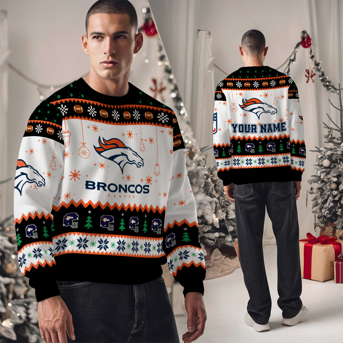 Denver Broncos Premium Ugly Christmas Sweater New Collection AZHGUSW000053