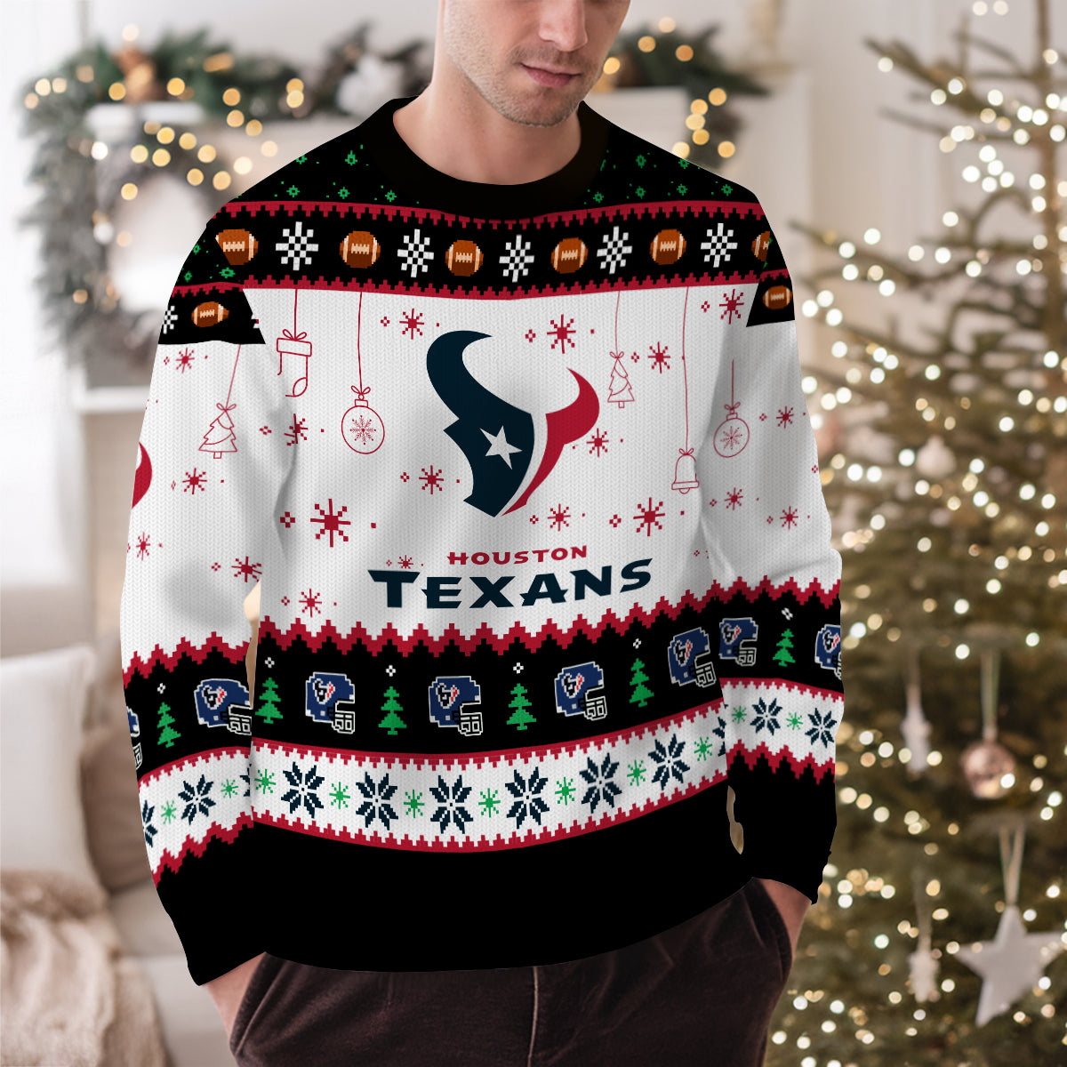 Houston Texans Premium Ugly Christmas Sweater New Collection AZHGUSW000054