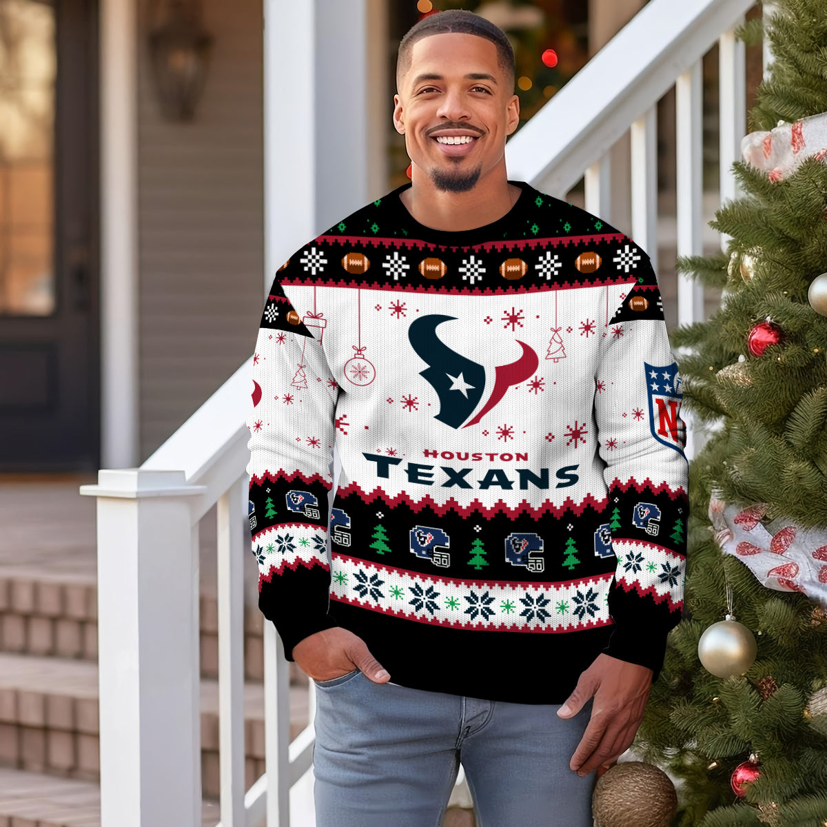 Houston Texans Premium Ugly Christmas Sweater New Collection AZHGUSW000054