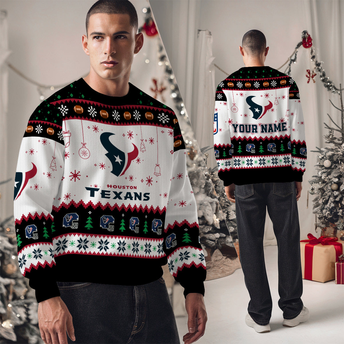 Houston Texans Premium Ugly Christmas Sweater New Collection AZHGUSW000054