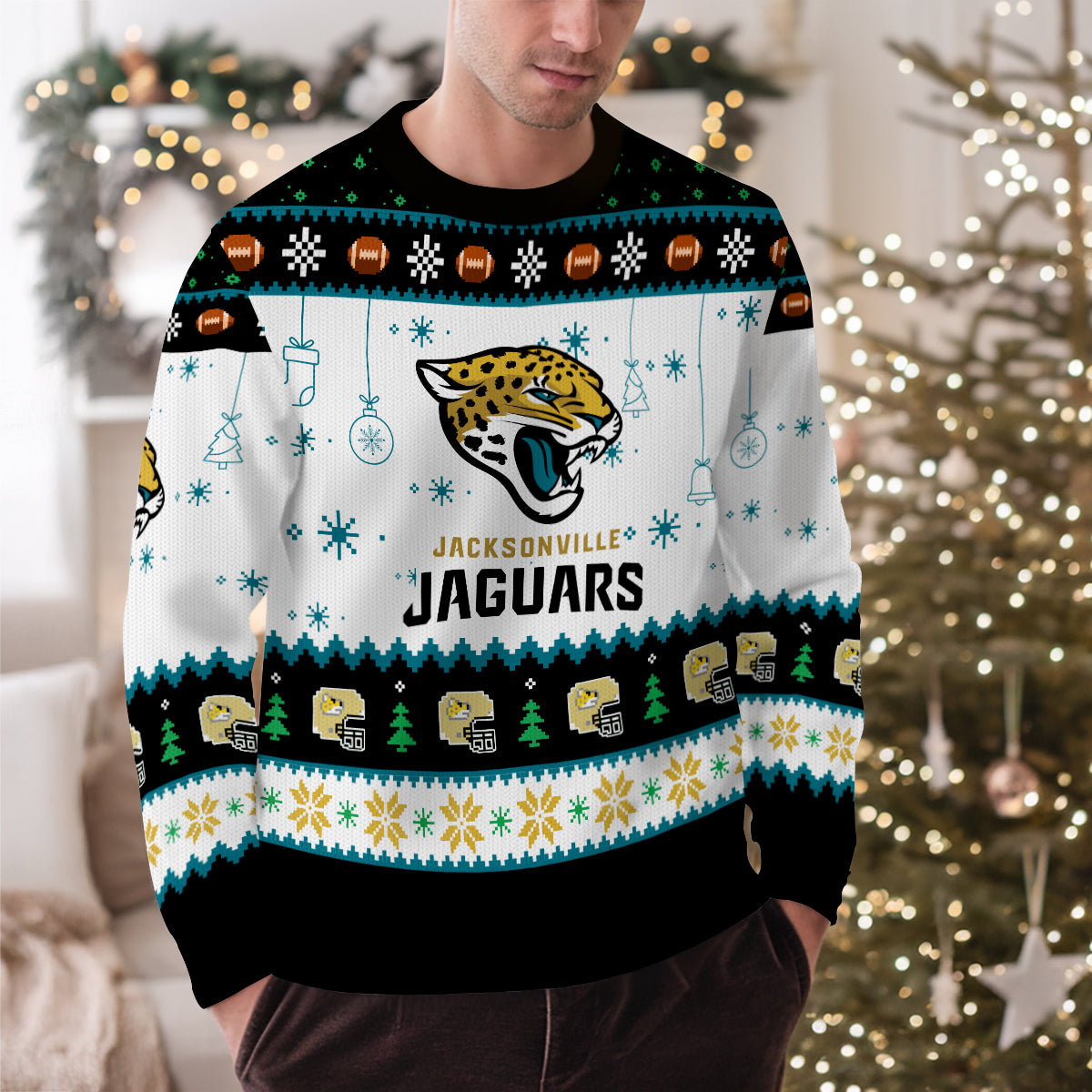 Jacksonville Jaguars Premium Ugly Christmas Sweater New Collection AZHGUSW000056