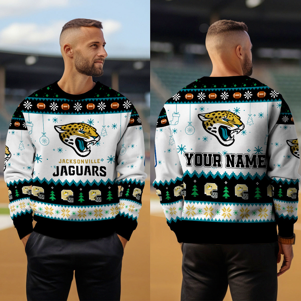 Jacksonville Jaguars Premium Ugly Christmas Sweater New Collection AZHGUSW000056