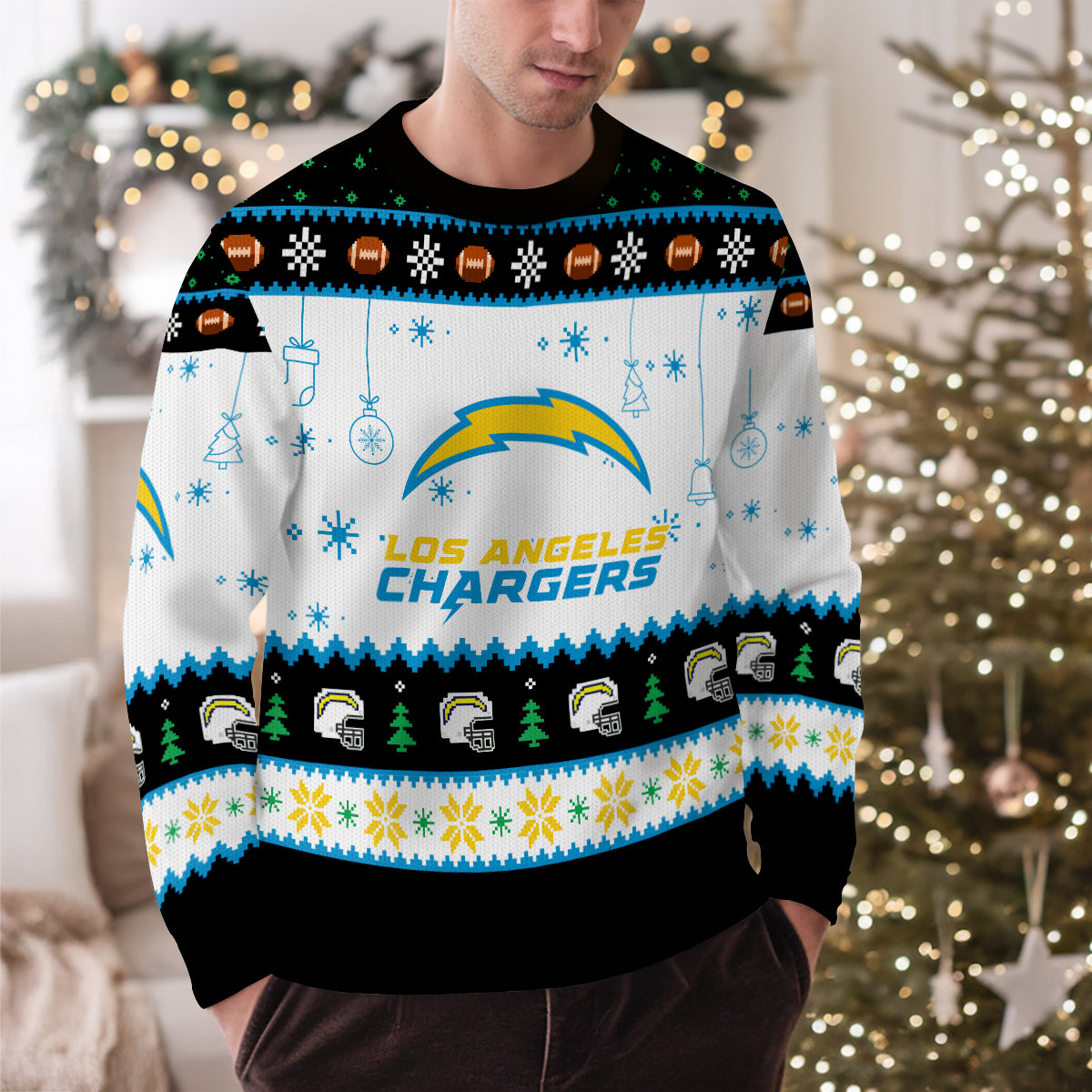 Los Angeles Chargers Premium Ugly Christmas Sweater New Collection AZHGUSW000059