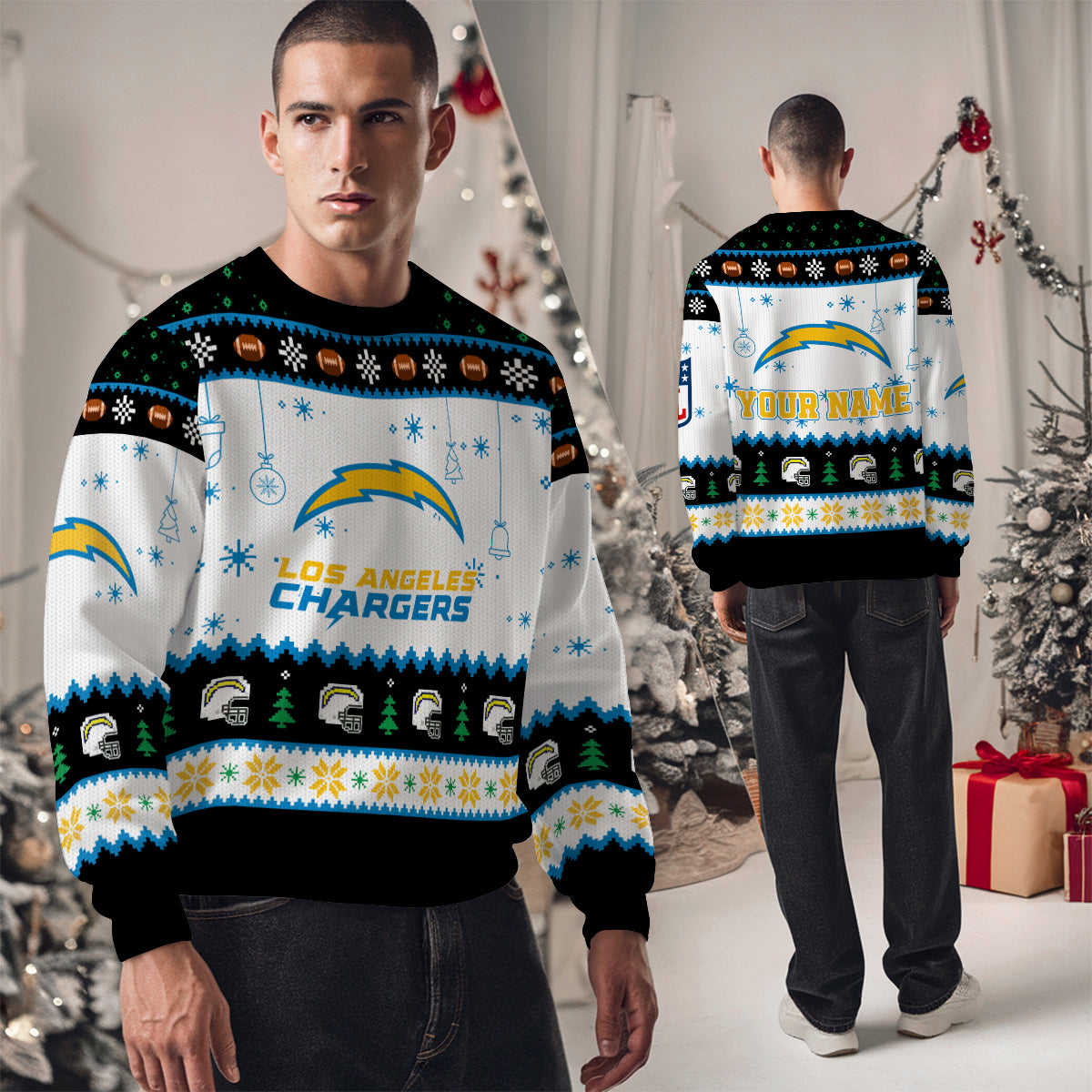 Los Angeles Chargers Premium Ugly Christmas Sweater New Collection AZHGUSW000059