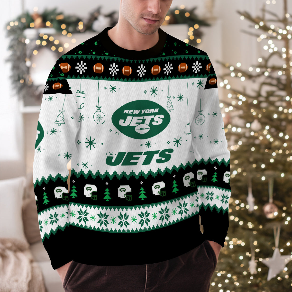 New York Jets Premium Ugly Christmas Sweater New Collection AZHGUSW000062