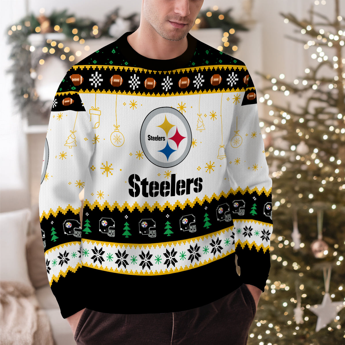 Pittsburgh Steelers Premium Ugly Christmas Sweater New Collection AZHGUSW000063