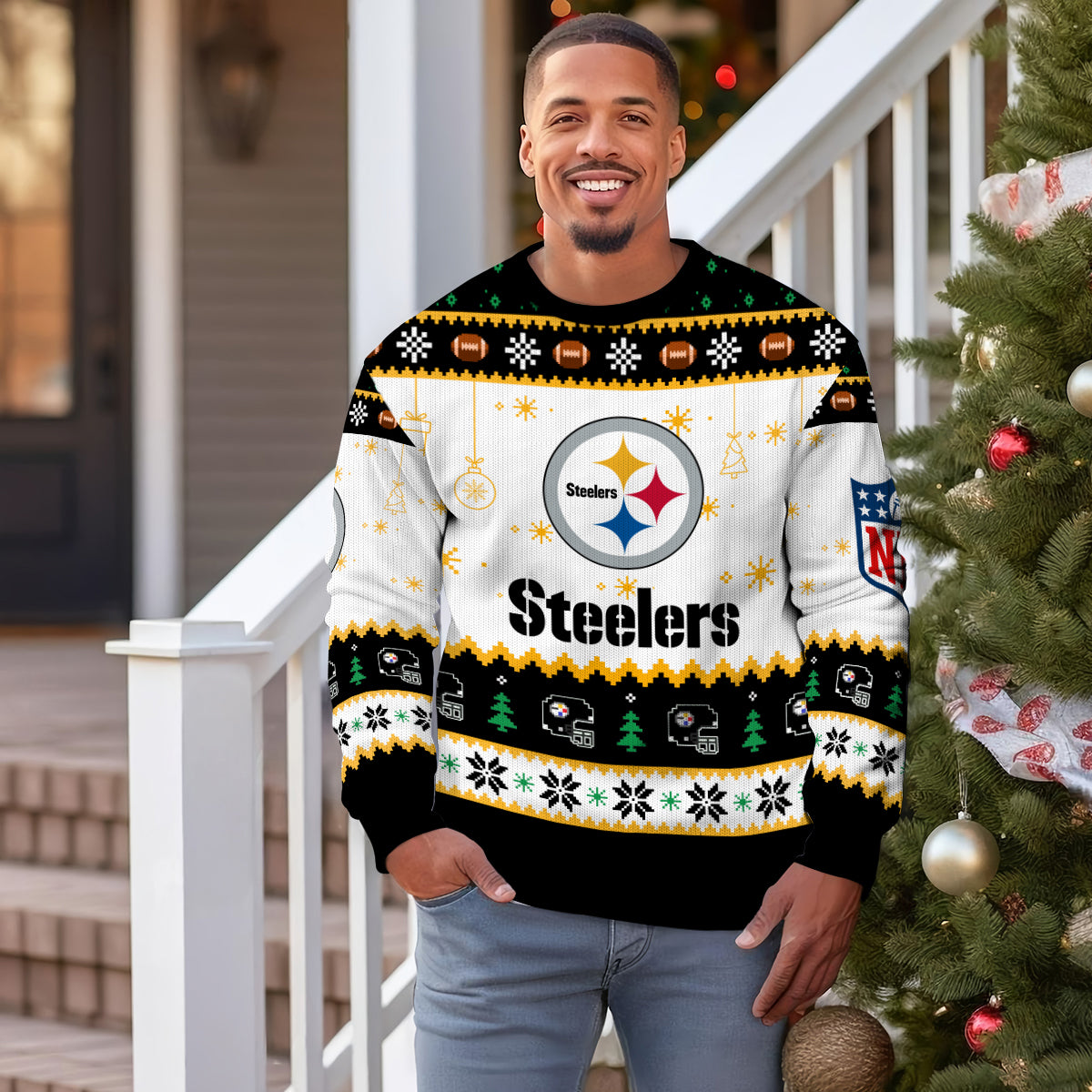 Pittsburgh Steelers Premium Ugly Christmas Sweater New Collection AZHGUSW000063
