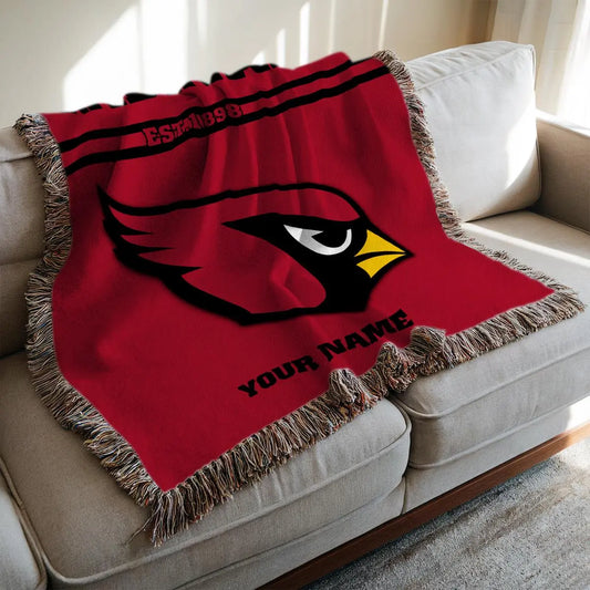 Arizona Cardinals Premium New Woven Throw Blanket AZHGWVB00001