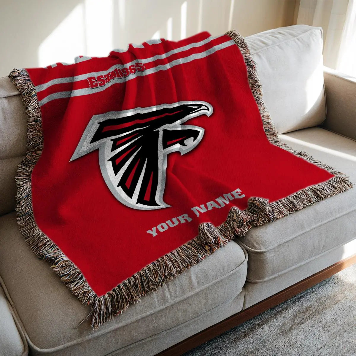 Atlanta Falcons Premium New Woven Throw Blanket AZHGWVB00002
