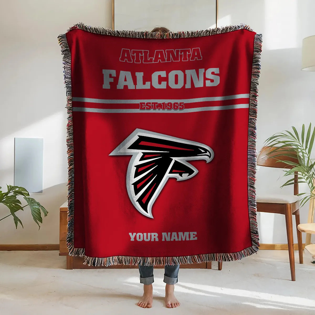Atlanta Falcons Premium New Woven Throw Blanket AZHGWVB00002