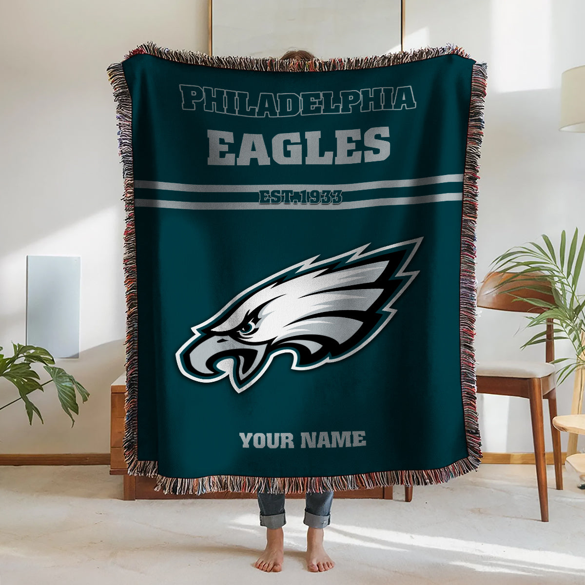 Philadelphia Eagles Premium New Woven Throw Blanket AZHGWVB00012