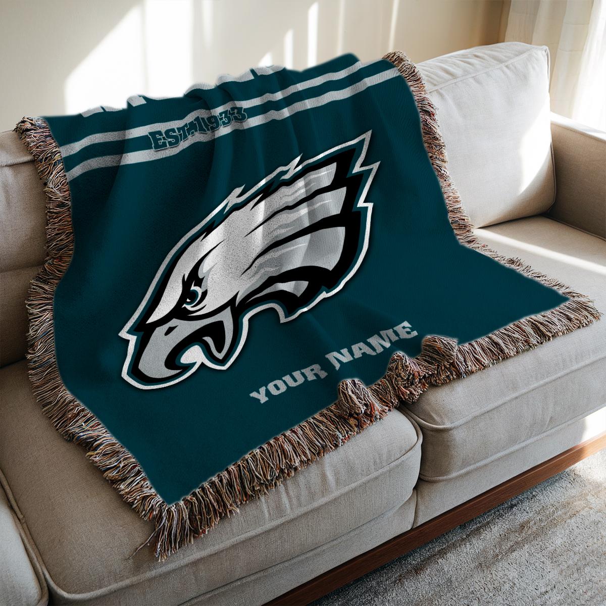 Philadelphia Eagles Premium New Woven Throw Blanket AZHGWVB00012