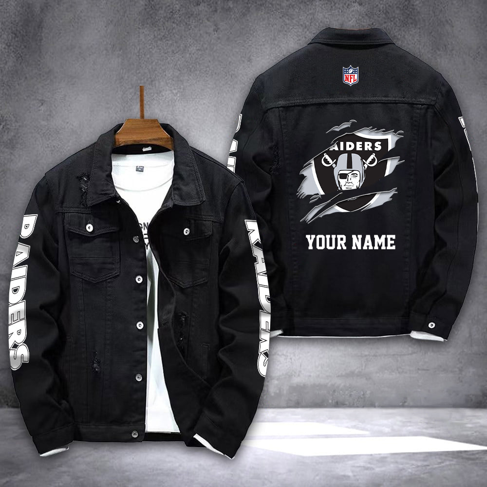 Las Vegas Raiders Personalized New Denim Jacket AZICOTADJ00005