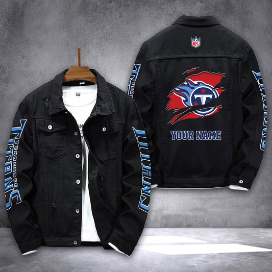 Tennessee Titans Personalized New Denim Jacket AZICOTADJ00014