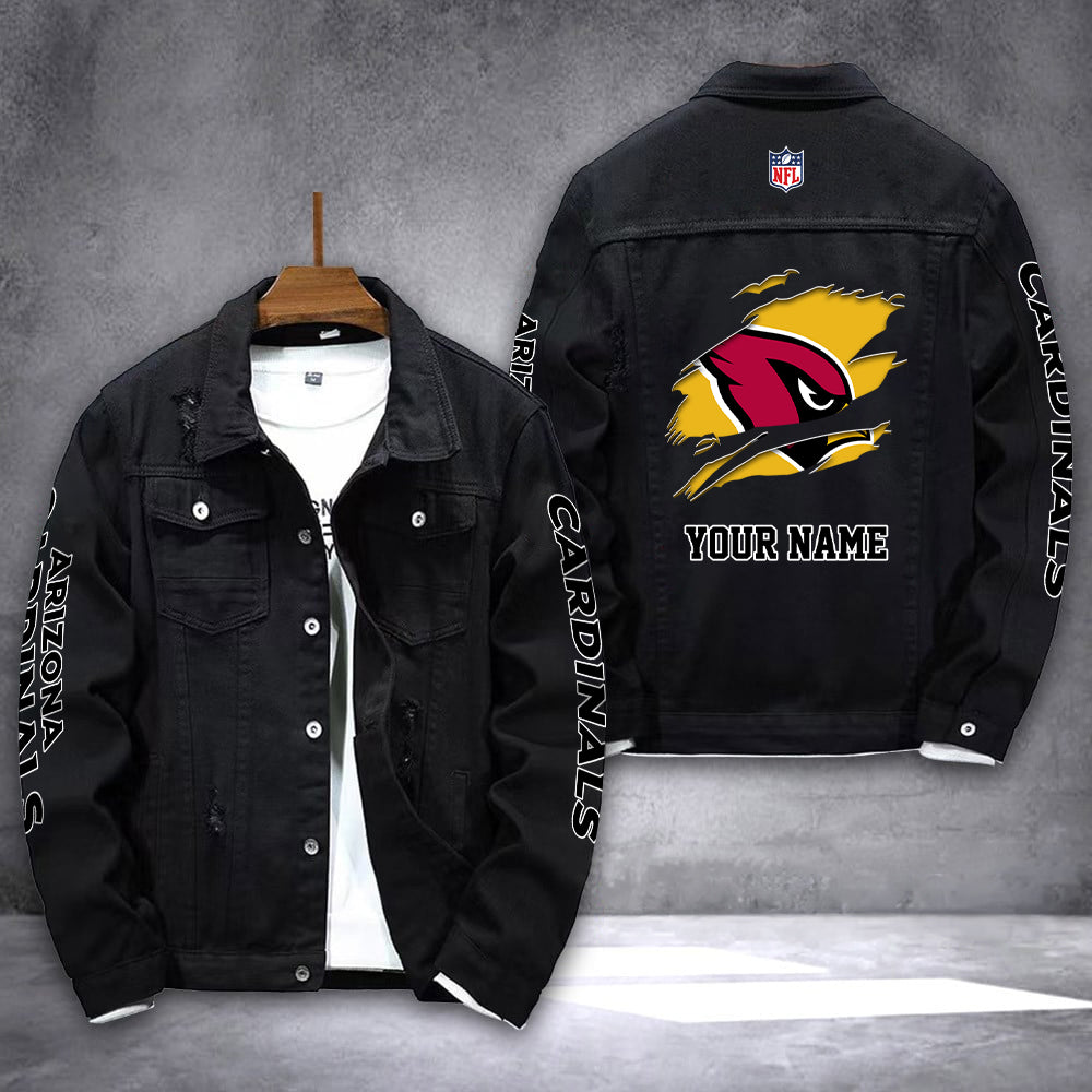 Arizona Cardinals Personalized New Denim Jacket AZICOTADJ00026
