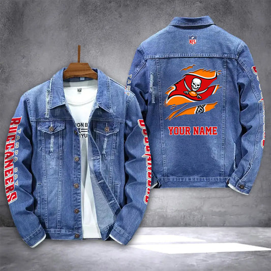 Tampa Bay Buccaneers Personalized New Denim Jacket AZICOTADJ00028