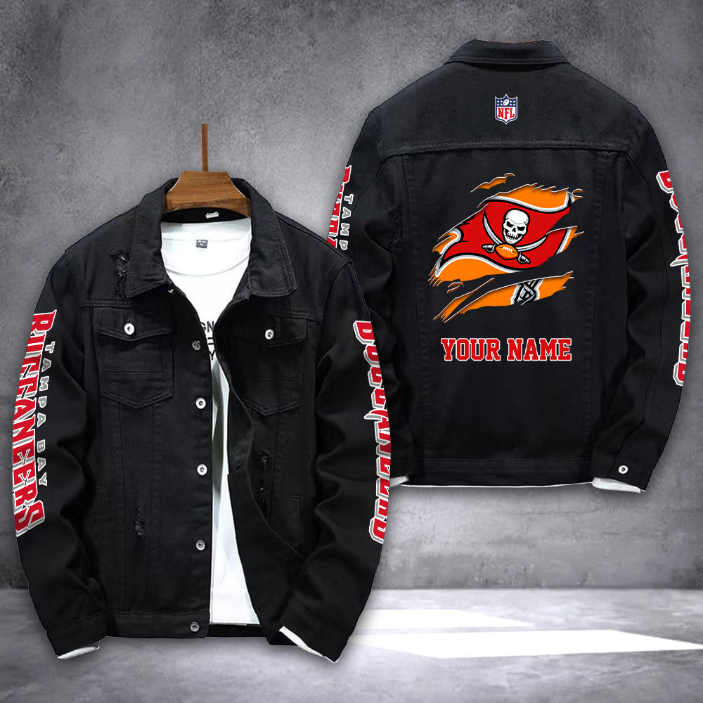 Tampa Bay Buccaneers Personalized New Denim Jacket AZICOTADJ00028