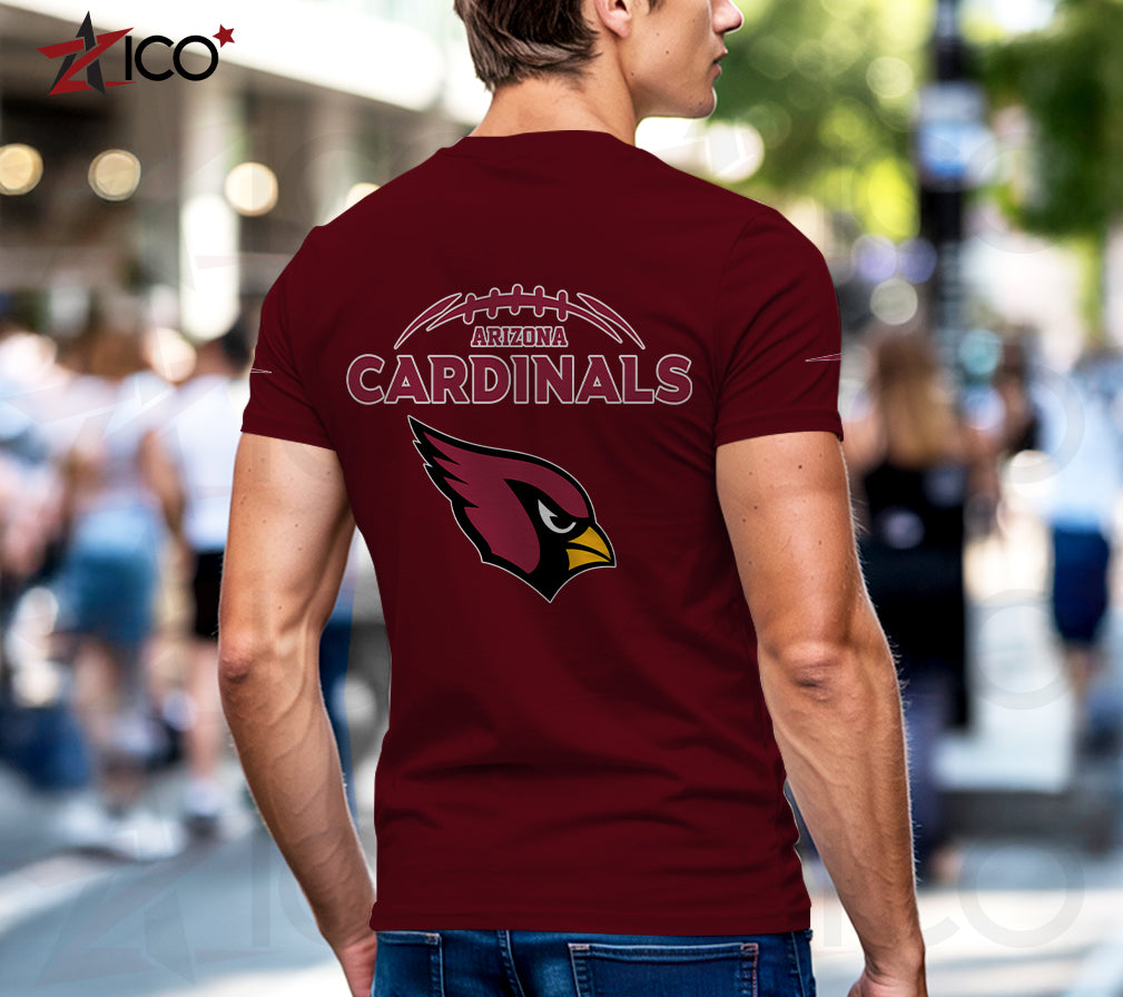 Arizona Cardinals Henley Short Sleeve T-Shirt Trending 2025 AZMN2DHS000001