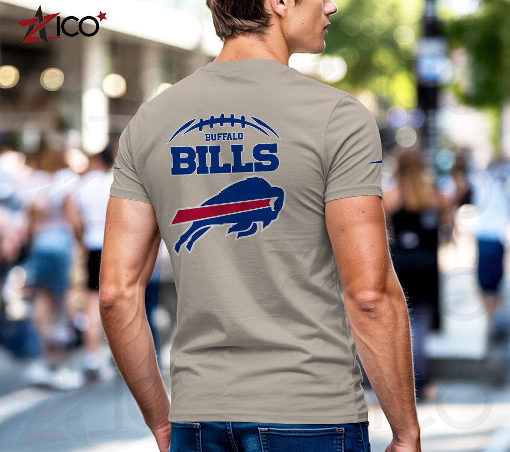 Buffalo Bills Henley Short Sleeve T-Shirt Trending 2025 AZMN2DHS000004