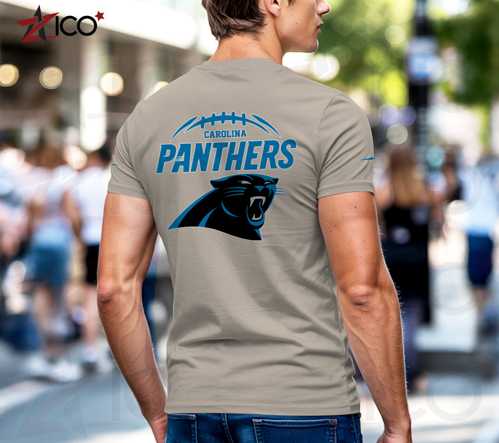 Carolina Panthers Henley Short Sleeve T-Shirt Trending 2025 AZMN2DHS000005