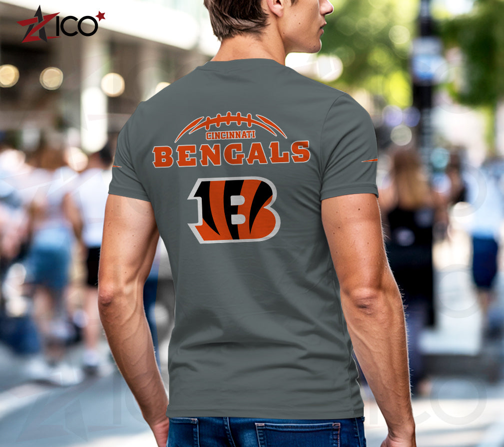 Cincinnati Bengals Henley Short Sleeve T-Shirt Trending 2025 AZMN2DHS000007