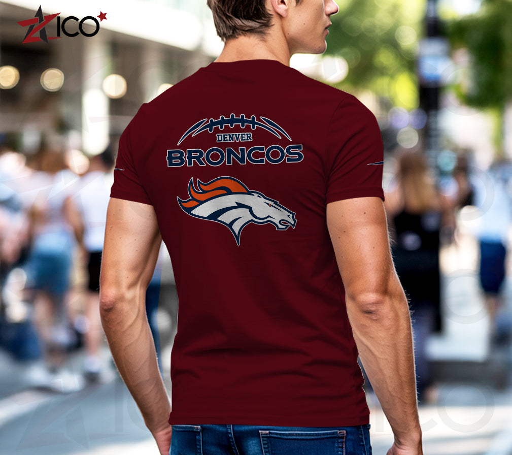Denver Broncos Henley Short Sleeve T-Shirt Trending 2025 AZMN2DHS000010