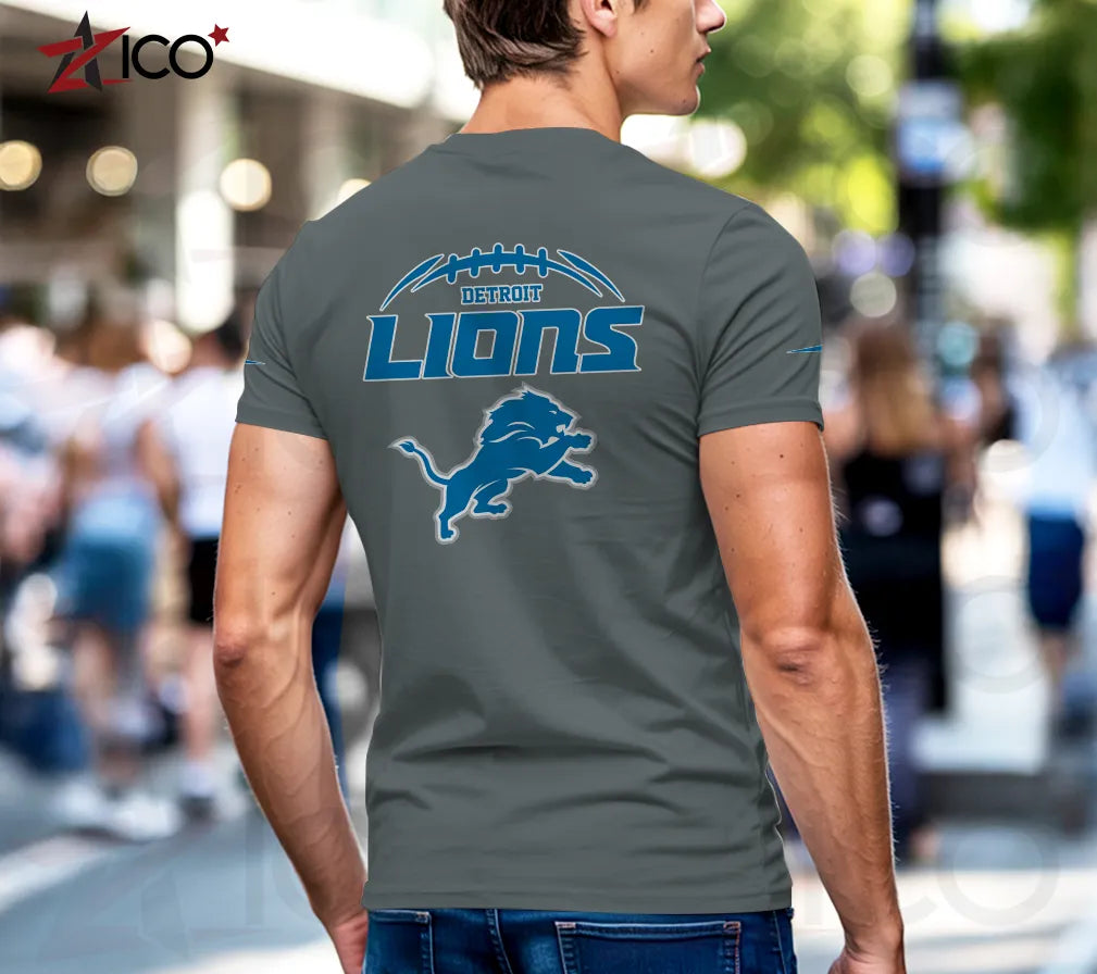 Detroit Lions Henley Short Sleeve T-Shirt Trending 2025 AZMN2DHS000011