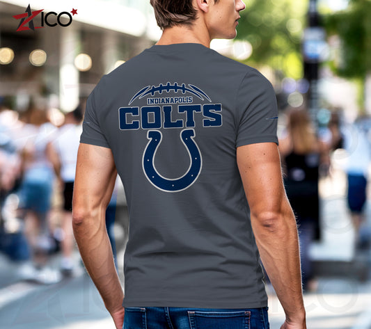 Indianapolis Colts Henley Short Sleeve T-Shirt Trending 2025 AZMN2DHS000014