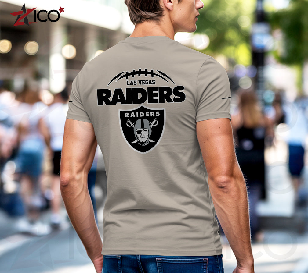 Las Vegas Raiders Henley Short Sleeve T-Shirt Trending 2025 AZMN2DHS000017