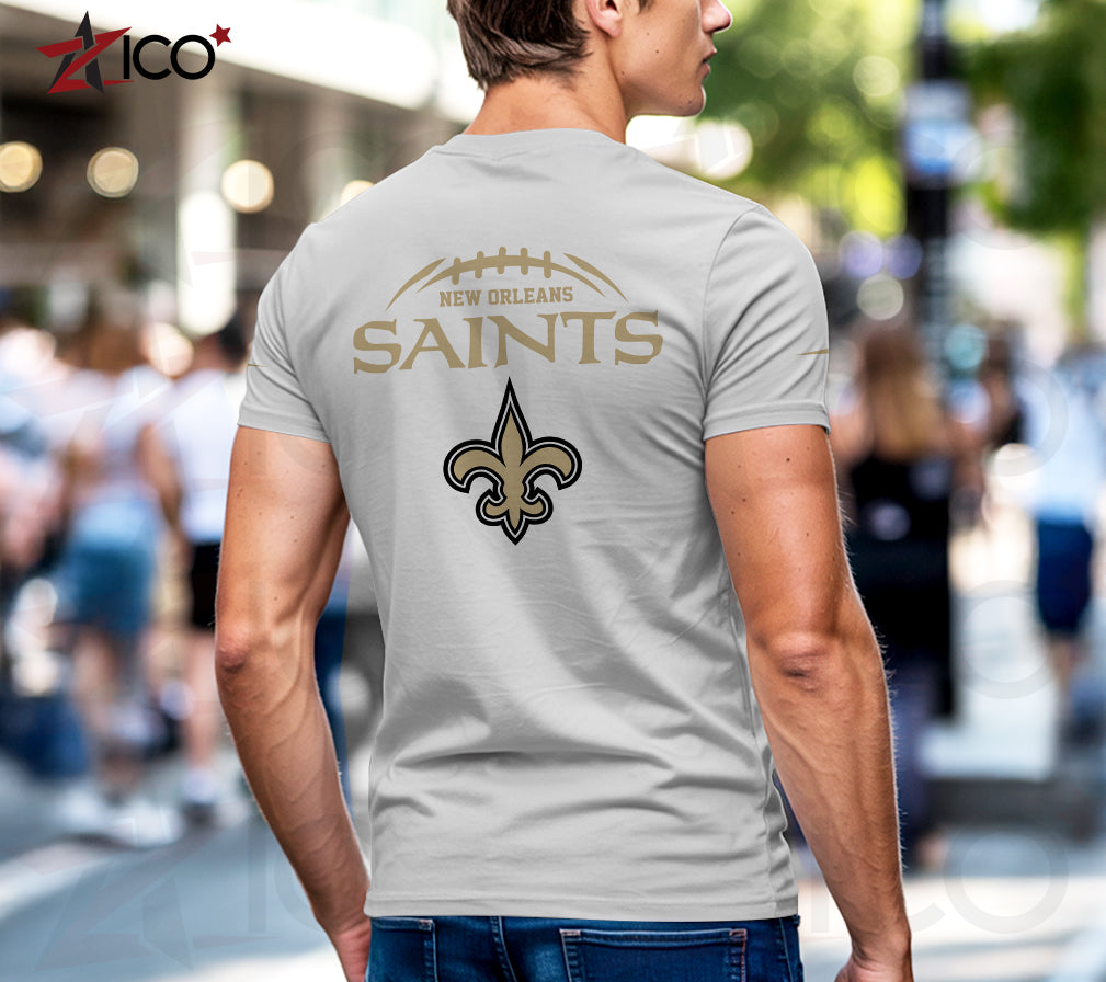 New Orleans Saints Henley Short Sleeve T-Shirt Trending 2025 AZMN2DHS000023