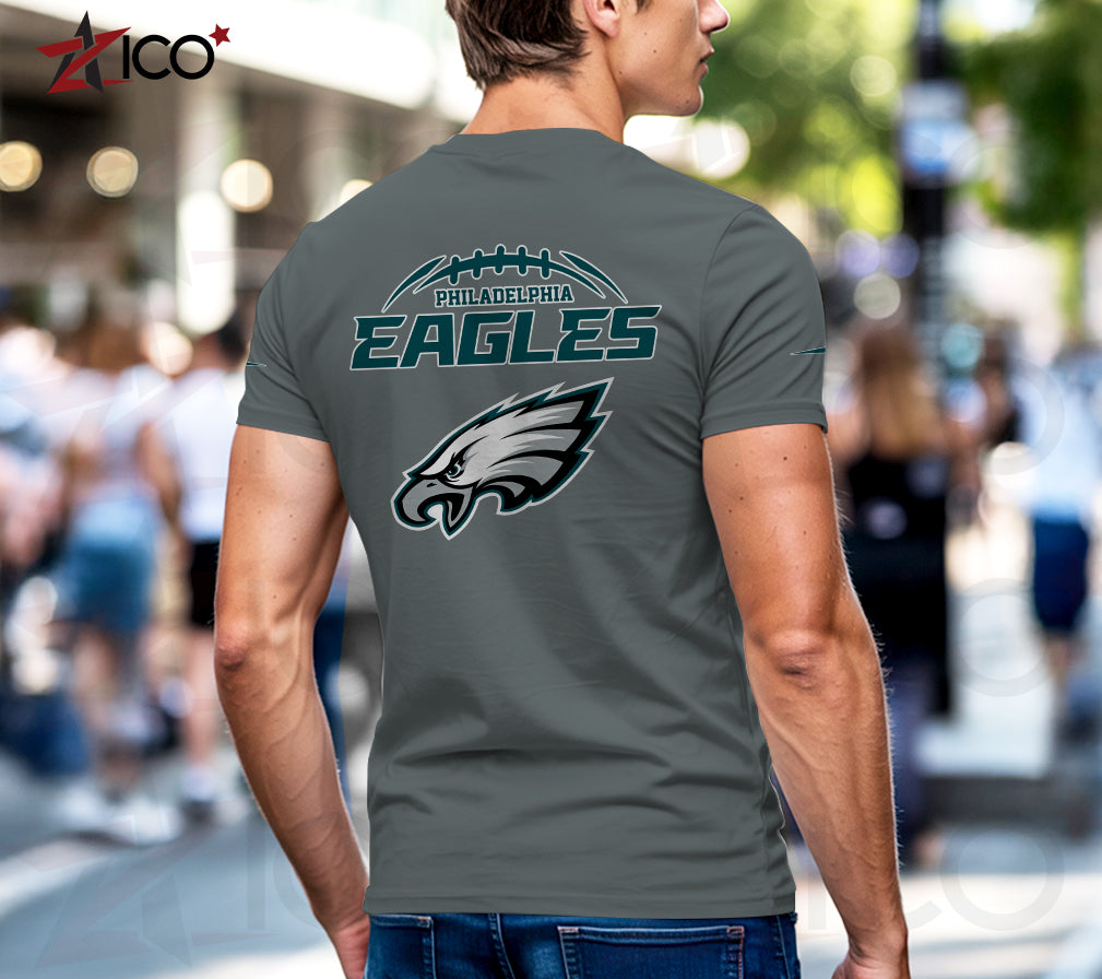Philadelphia Eagles Henley Short Sleeve T-Shirt Trending 2025 AZMN2DHS000026