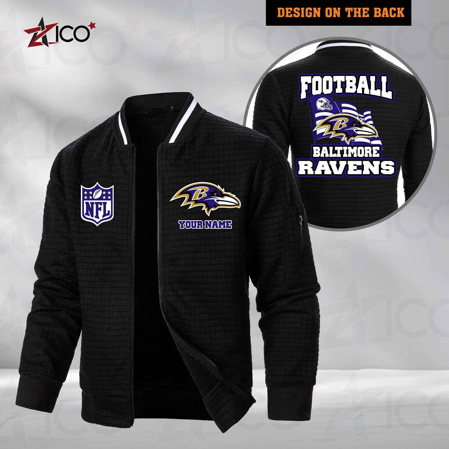 Baltimore Ravens Men’s Casual Jacket For Men New Trending AZMN2DMCJK000003