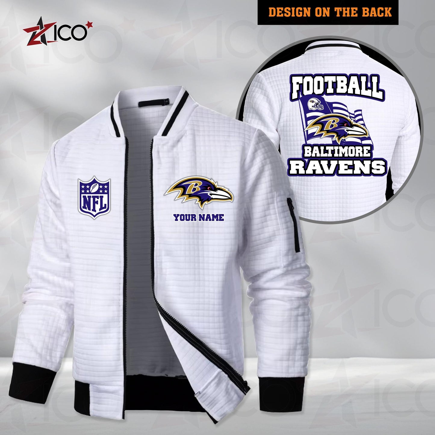 Baltimore Ravens Men’s Casual Jacket For Men New Trending AZMN2DMCJK000003