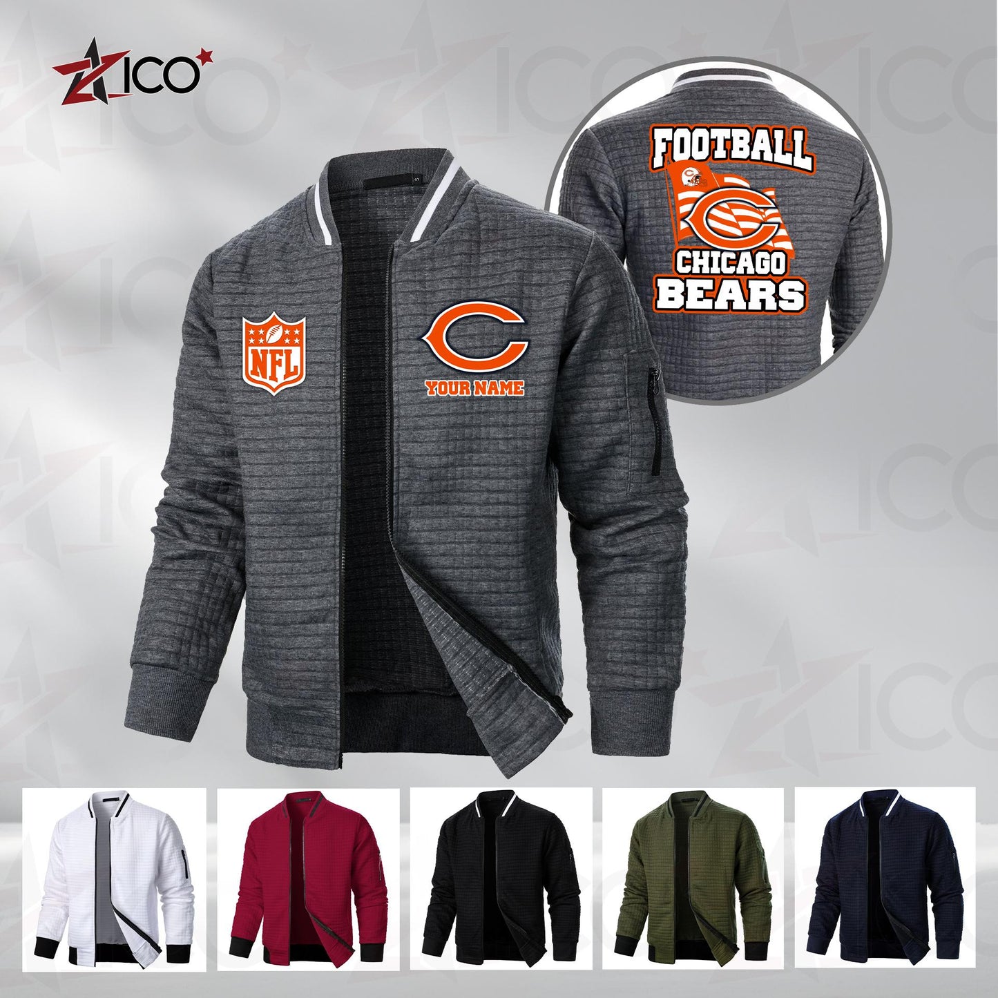 Chicago Bears Men’s Casual Jacket For Men New Trending AZMN2DMCJK000006