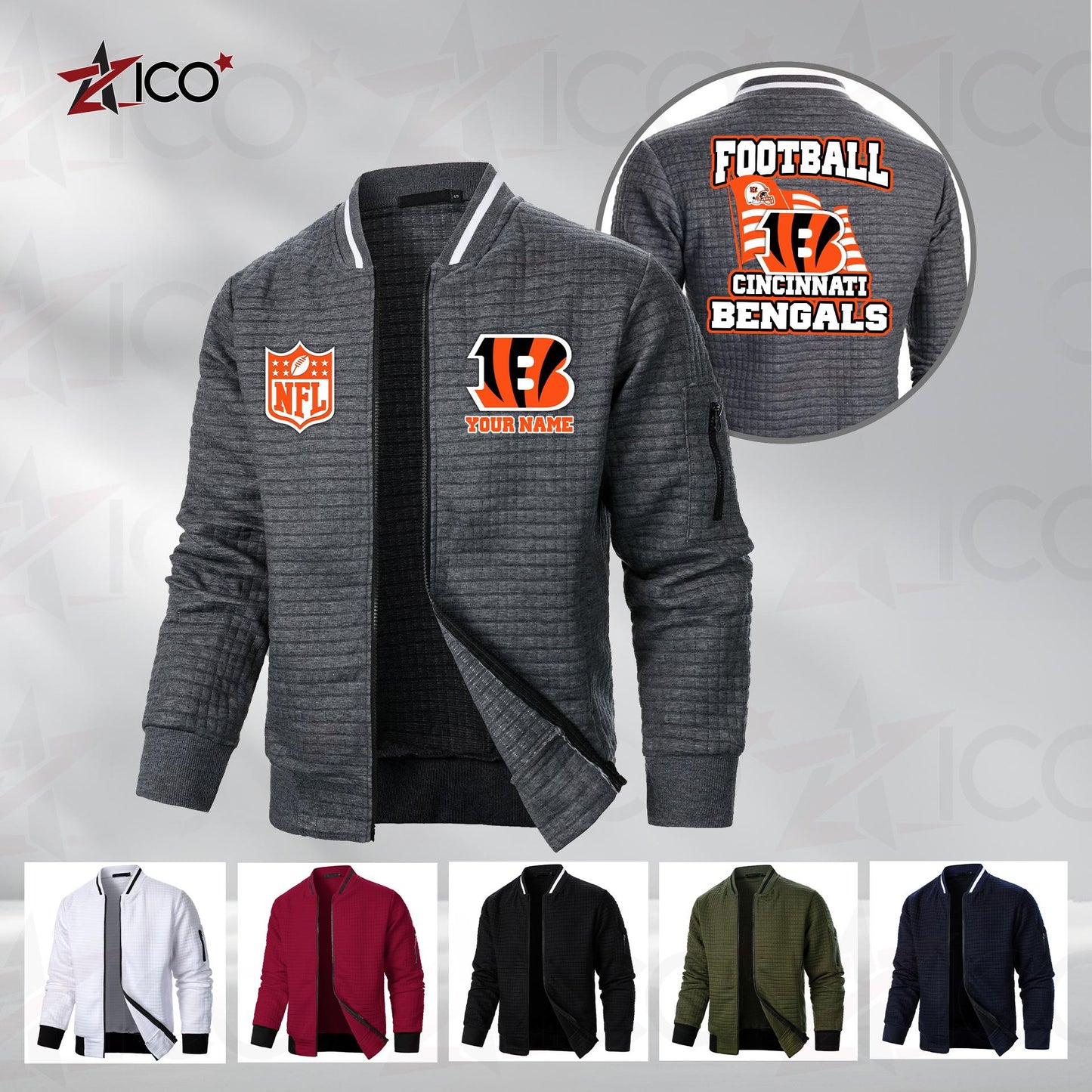 Cincinnati Bengals Men’s Casual Jacket For Men New Trending AZMN2DMCJK000007