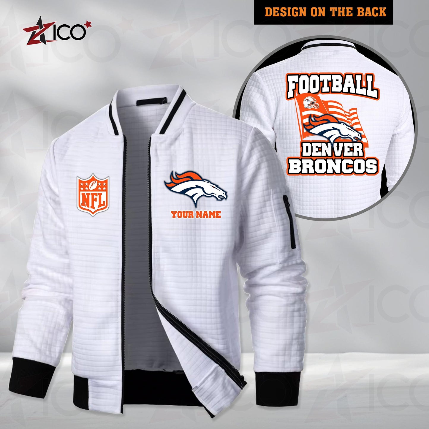 Denver Broncos Men’s Casual Jacket For Men New Trending AZMN2DMCJK000010