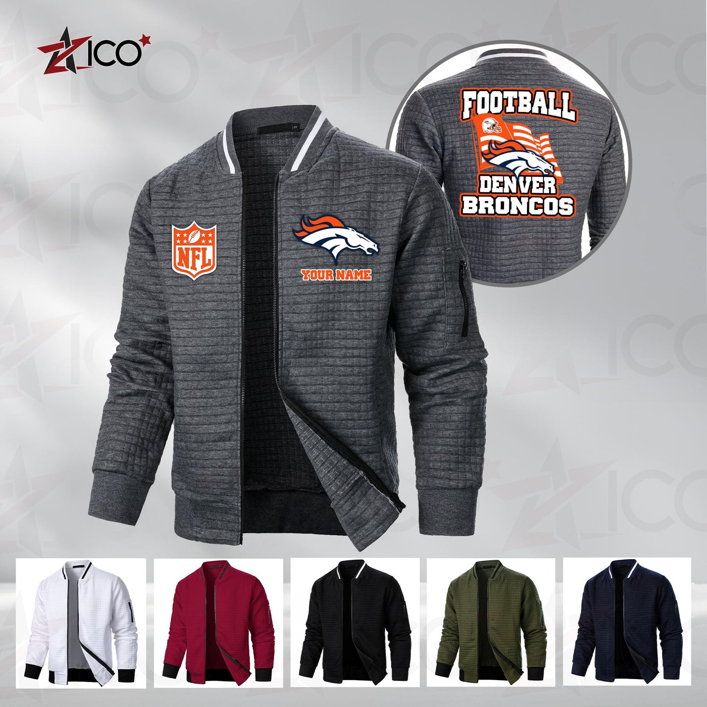Denver Broncos Men’s Casual Jacket For Men New Trending AZMN2DMCJK000010
