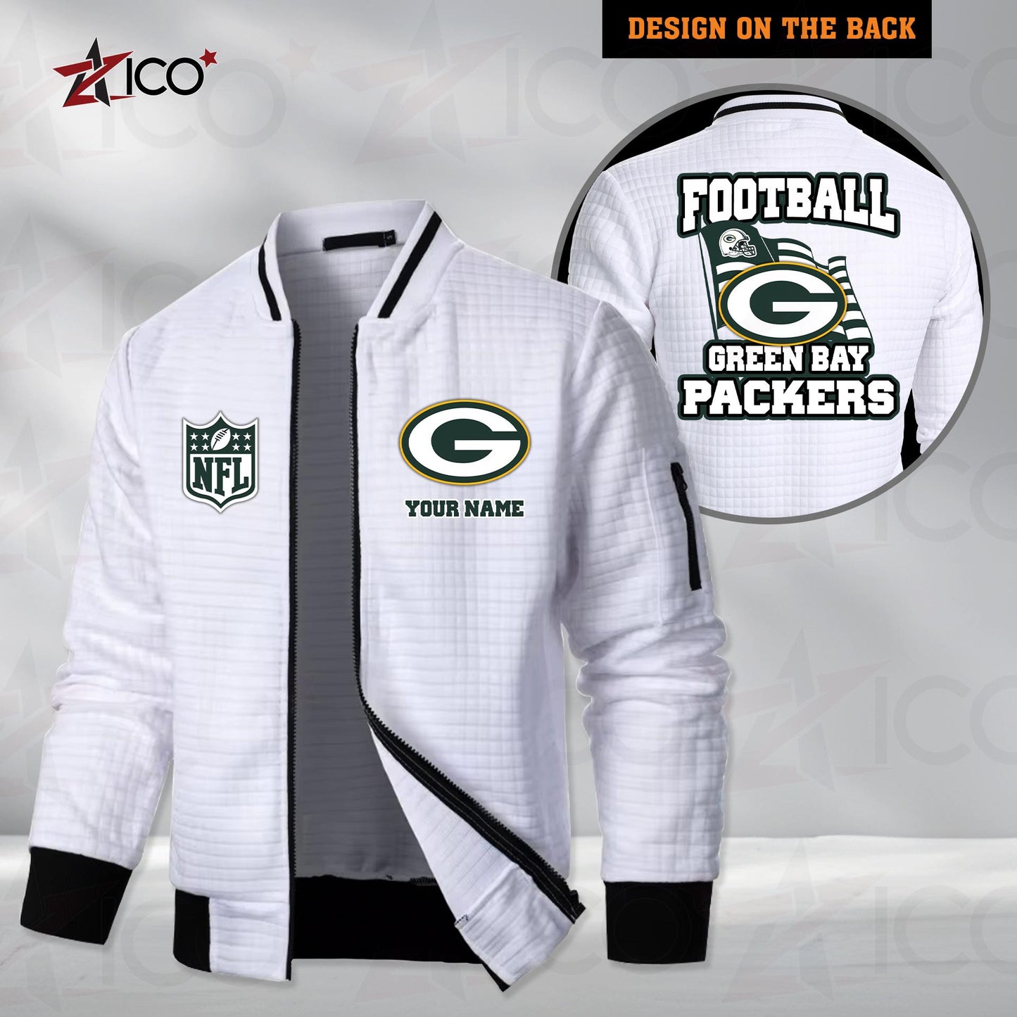 Green Bay Packers Men’s Casual Jacket For Men New Trending AZMN2DMCJK000012