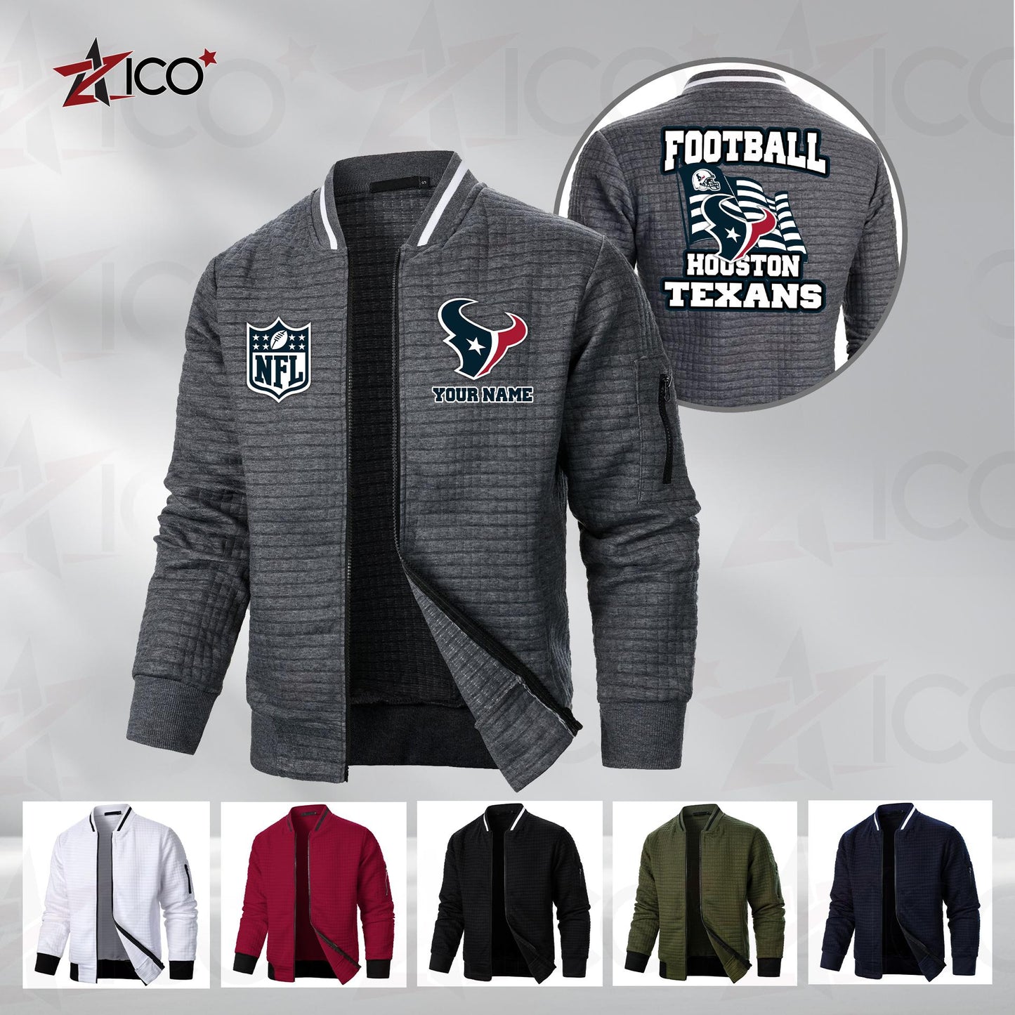Houston Texans Men’s Casual Jacket For Men New Trending AZMN2DMCJK000013