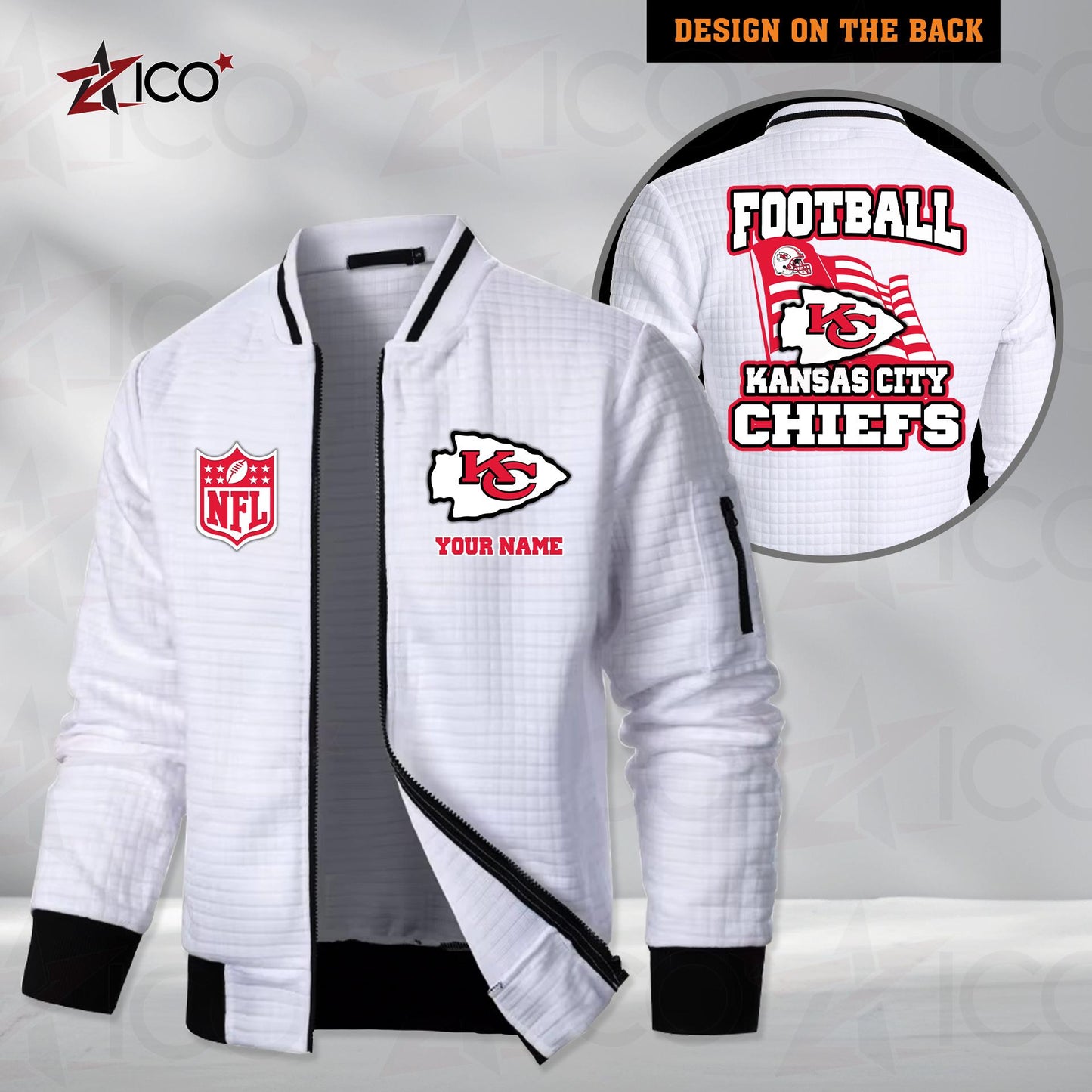 Kansas City Chiefs Men’s Casual Jacket For Men New Trending AZMN2DMCJK000016