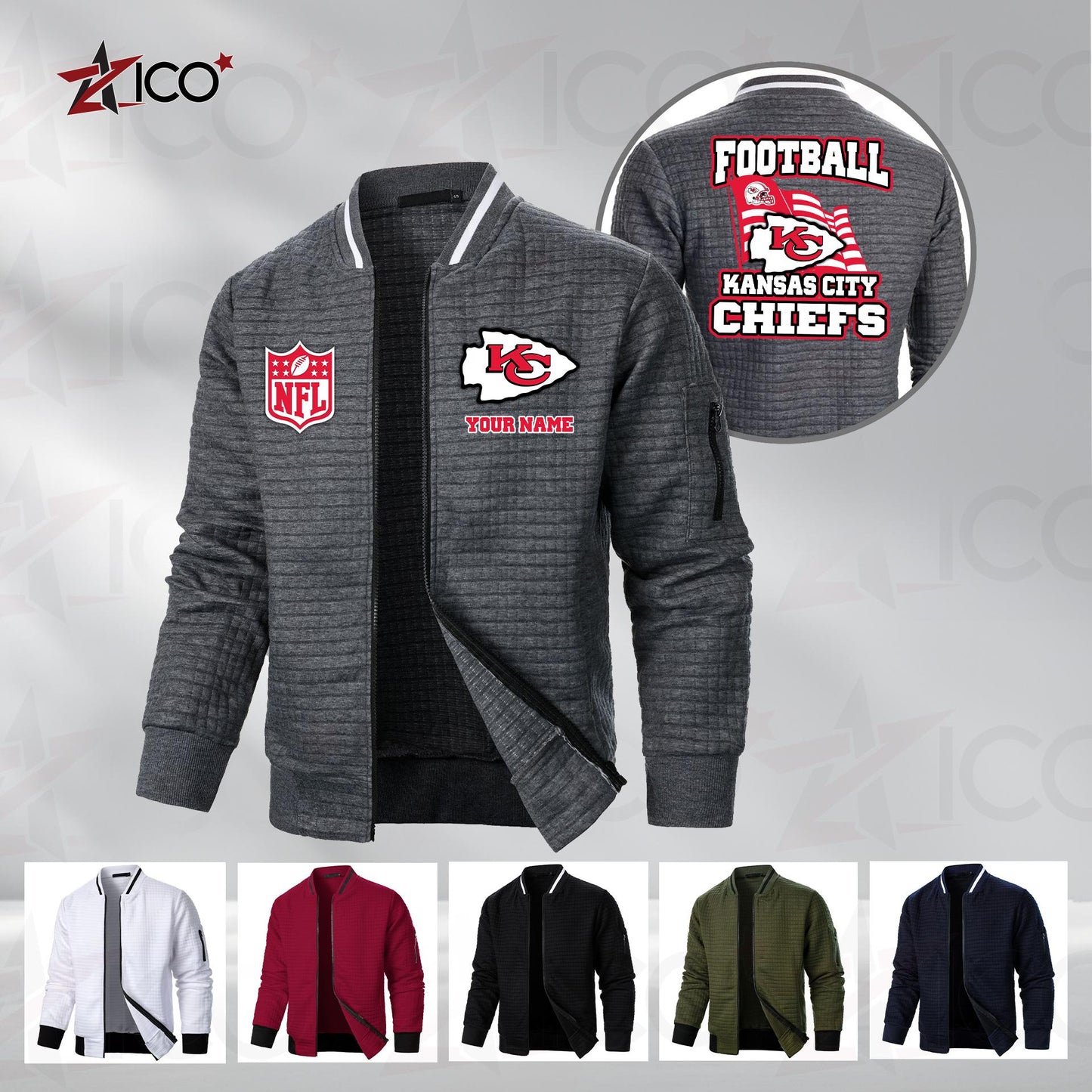 Kansas City Chiefs Men’s Casual Jacket For Men New Trending AZMN2DMCJK000016