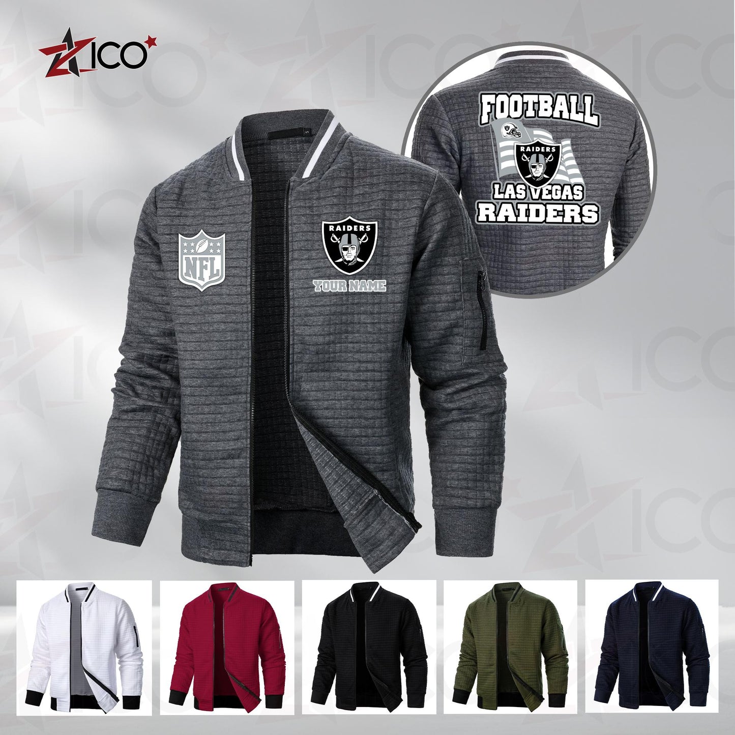 Las Vegas Raiders Men’s Casual Jacket For Men New Trending AZMN2DMCJK000017