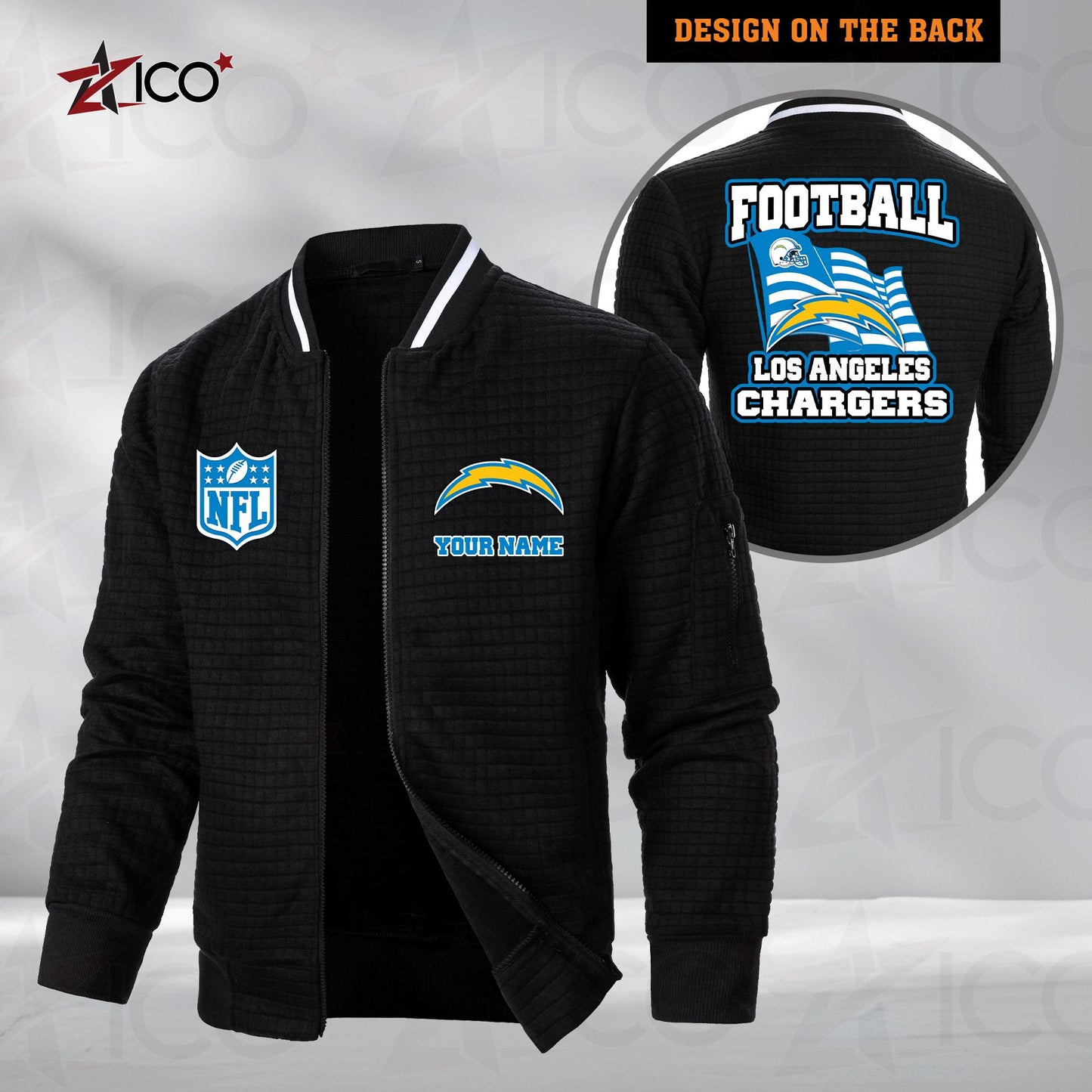 Los Angeles Chargers Men’s Casual Jacket For Men New Trending AZMN2DMCJK000018