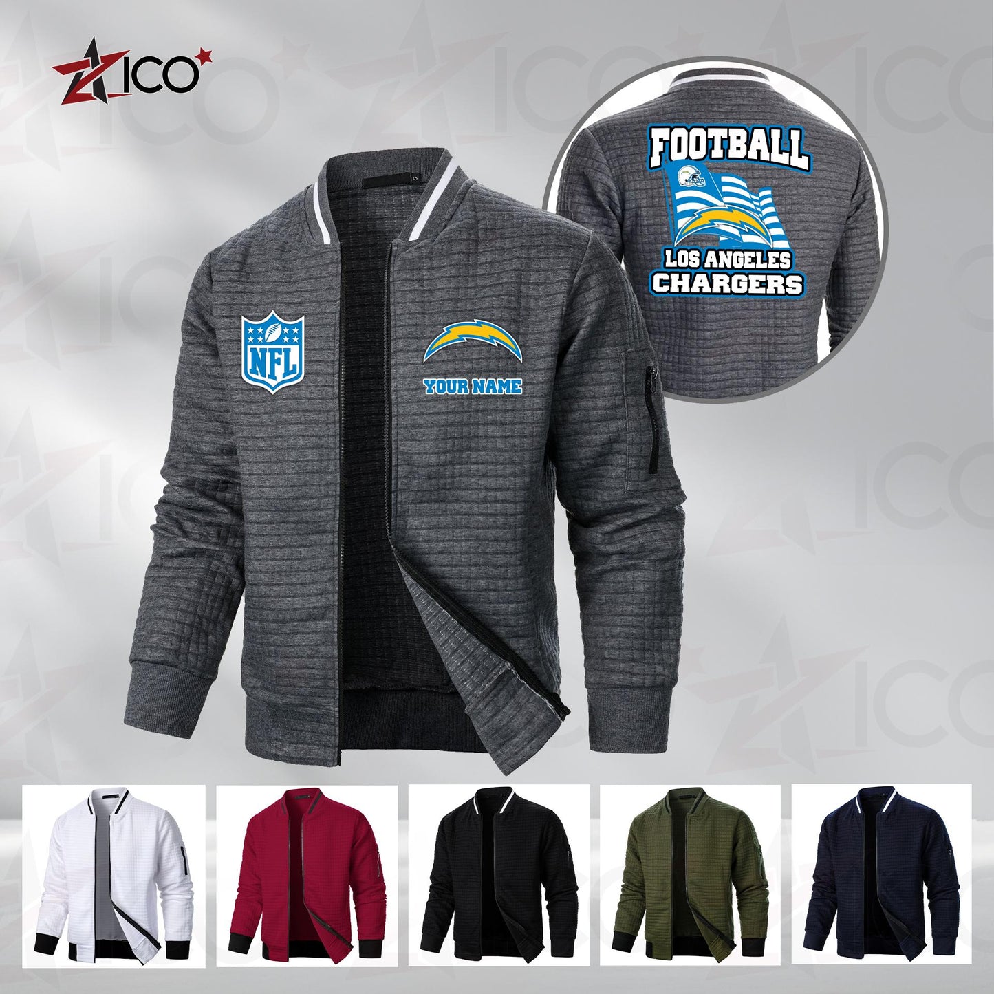 Los Angeles Chargers Men’s Casual Jacket For Men New Trending AZMN2DMCJK000018