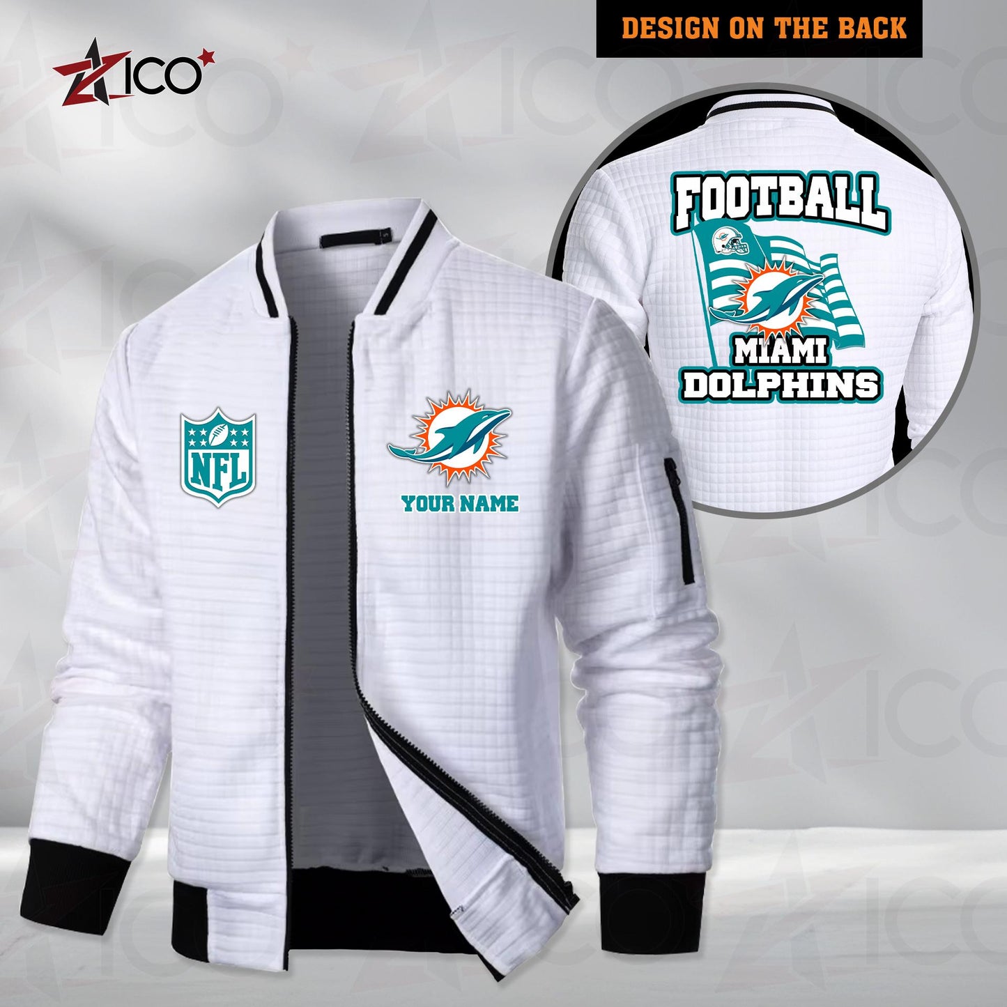 Miami Dolphins Men’s Casual Jacket For Men New Trending AZMN2DMCJK000020