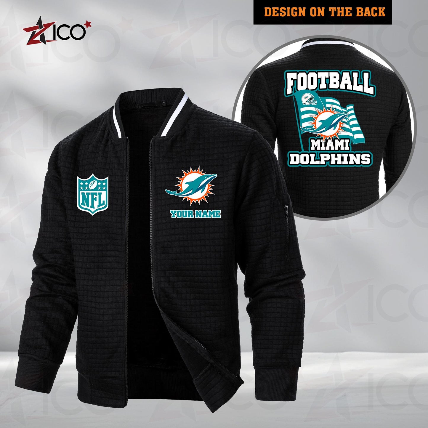 Miami Dolphins Men’s Casual Jacket For Men New Trending AZMN2DMCJK000020
