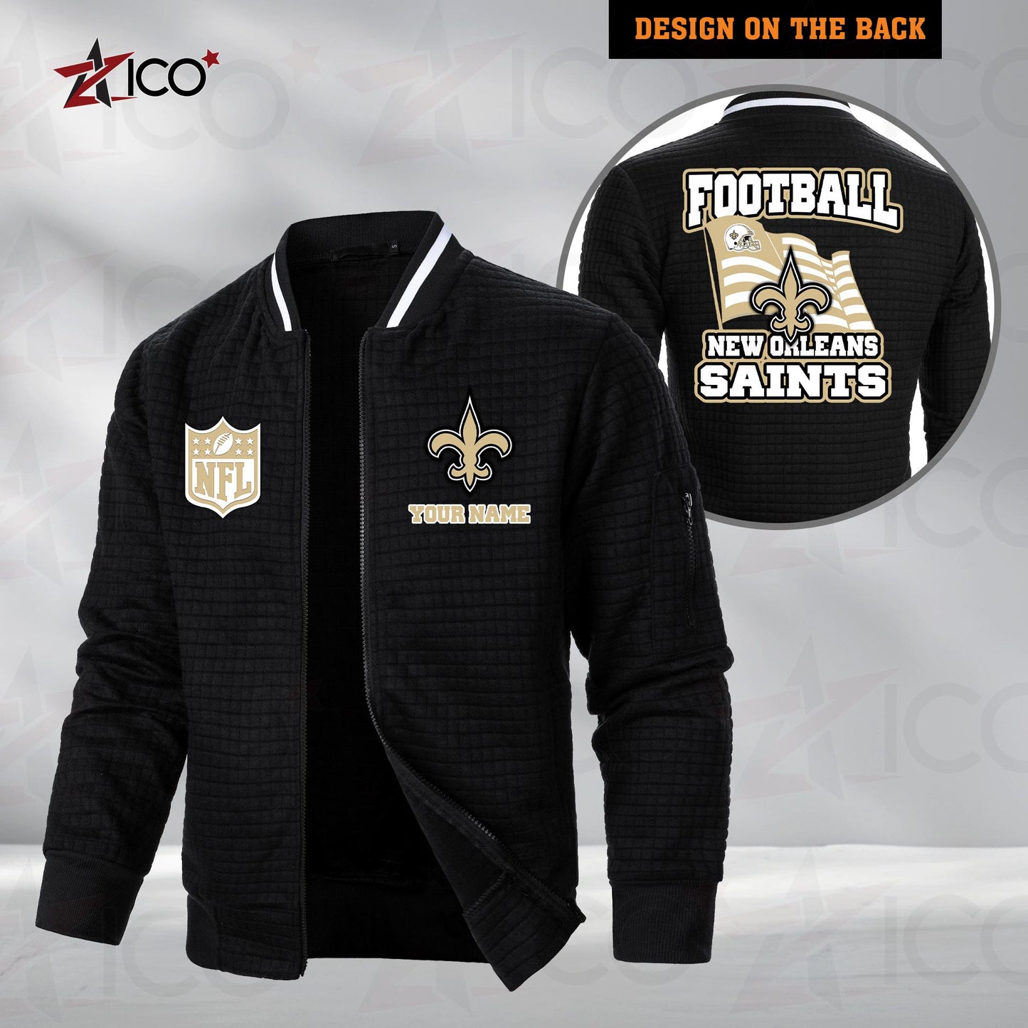 New Orleans Saints Men’s Casual Jacket For Men New Trending AZMN2DMCJK000023