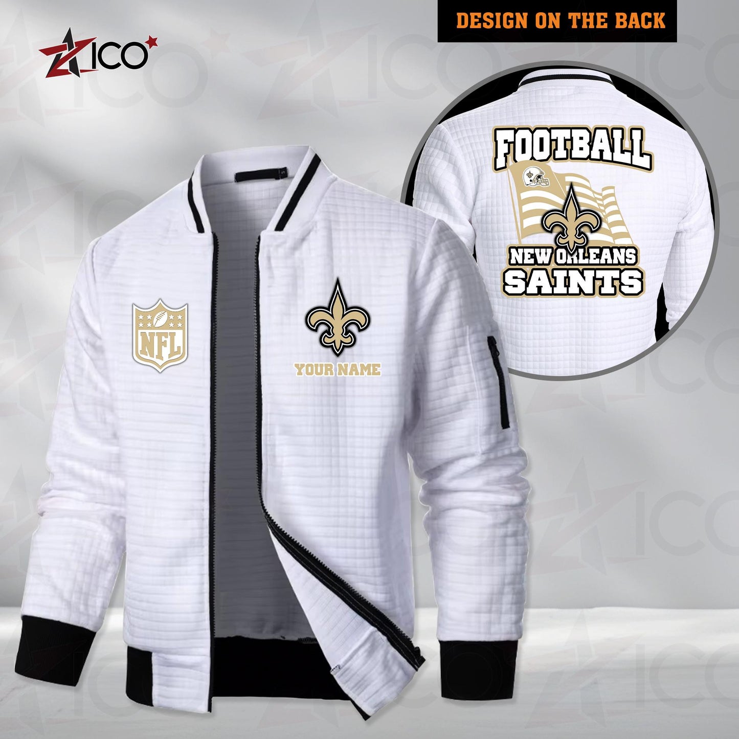 New Orleans Saints Men’s Casual Jacket For Men New Trending AZMN2DMCJK000023